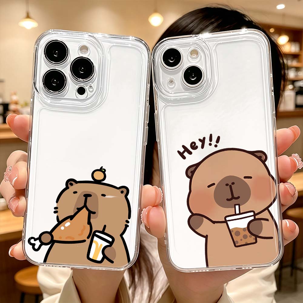 Apple Iphone 16 - Etui na telefon z kapibarą pijącą