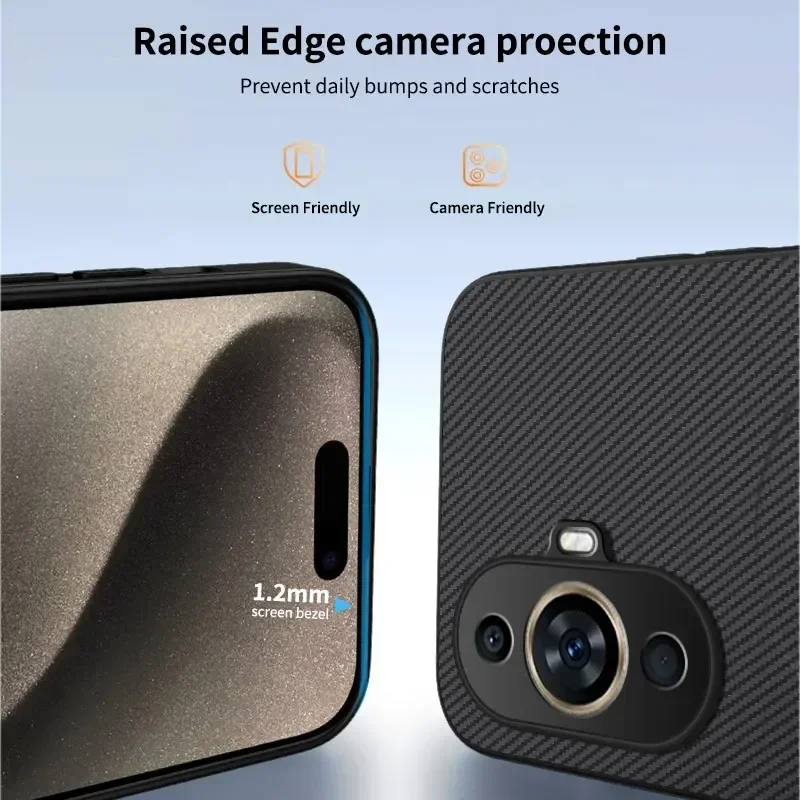 Huawei Nova 12 - Tekstura włókna węglowego do magnetycznego etui